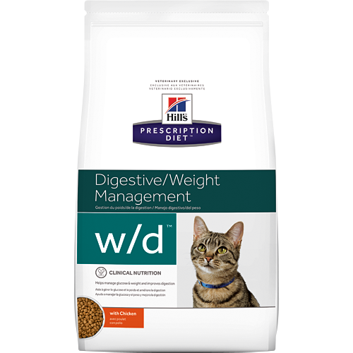 Hills Prescription Diet gato digestive weight management W/D pollo - 1.81 K