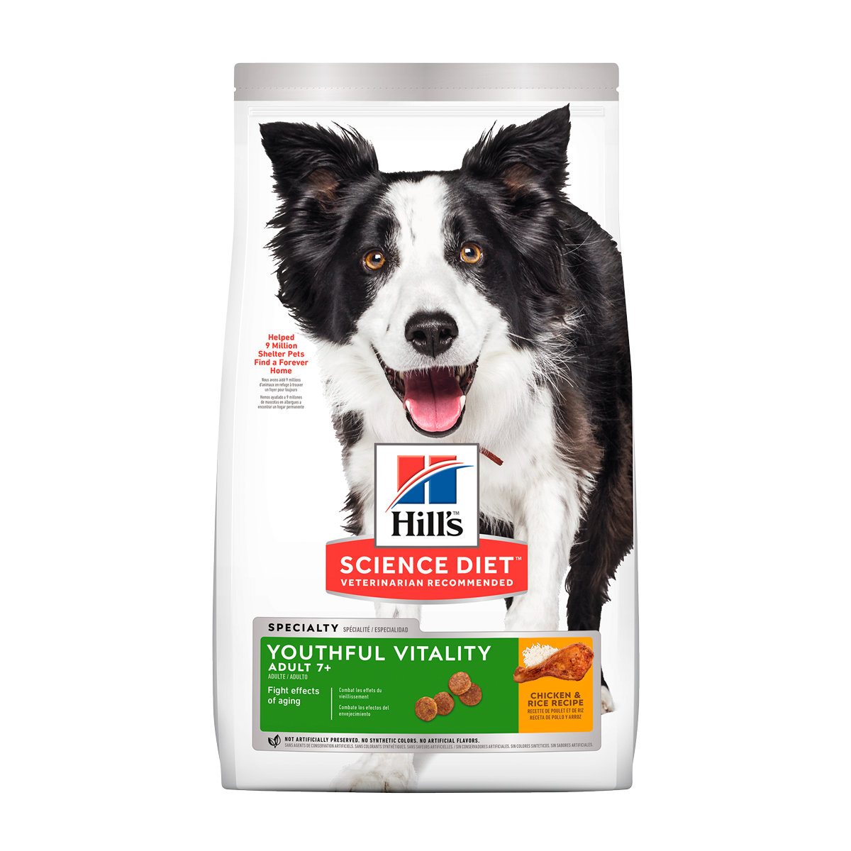 Hills Science Diet Perro Senior Vitality Adult 7+ pollo y arroz