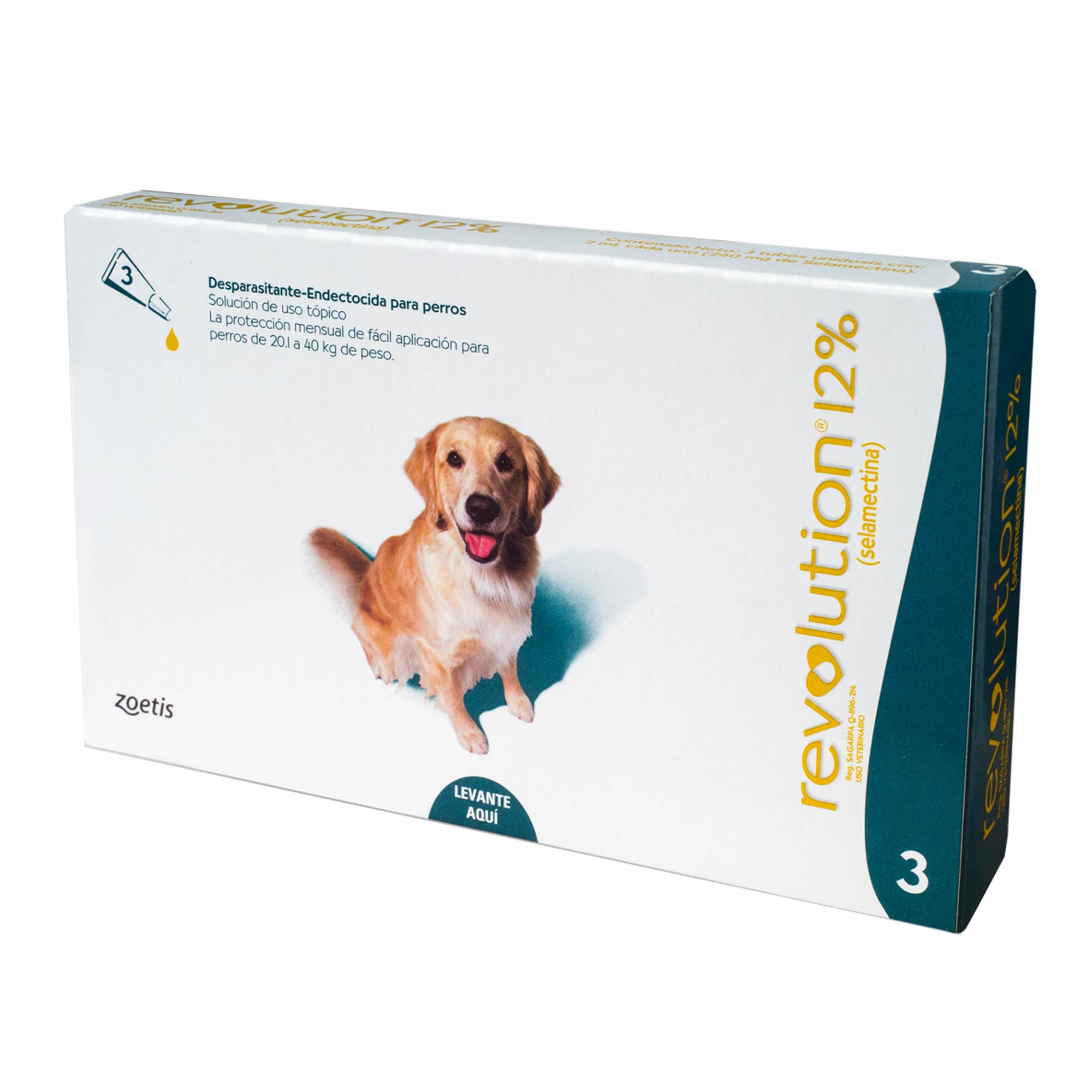 REVOLUTION PERROS 1 PIPETA -  20.1 KG A 40 KG