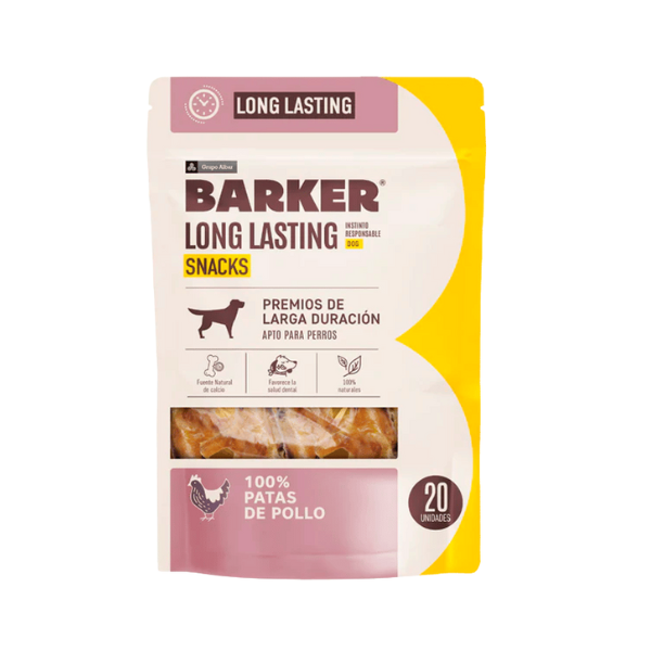 Barker Long Lasting Snacks Patas De Pollo (20 Und)